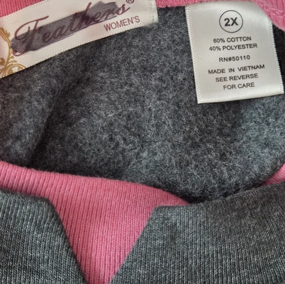 Feathers Dark Gray Floral Women's Sweater - Picture 12 of 13